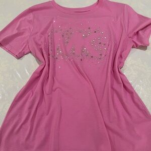 Pink Michael Kors T-Shirt with Rhinestones